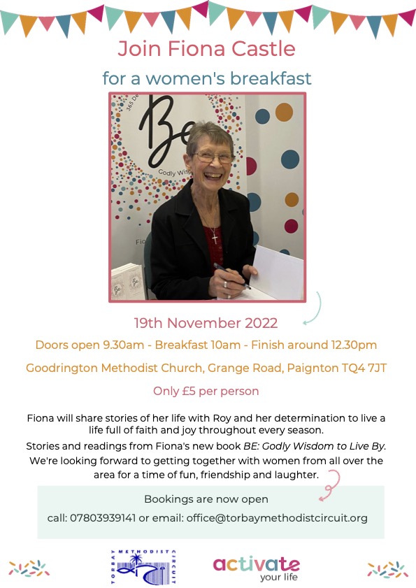 Torbay Fiona Breakfast poster and flyer